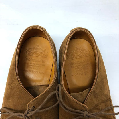 グレンソン プレーントゥ 31029 スエード  ブラウン メンズ サイズUK7 GRENSON 約25.5cm【YB6】