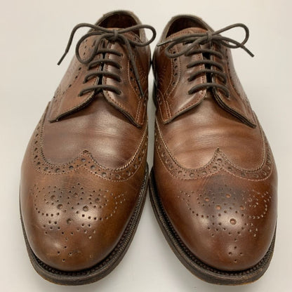 エドワードグリーン ウィングチップ カーフ ブラウン UK5.5 EDWARD GREEN ビジネスシューズ 約24.0cm【LA】【中古】