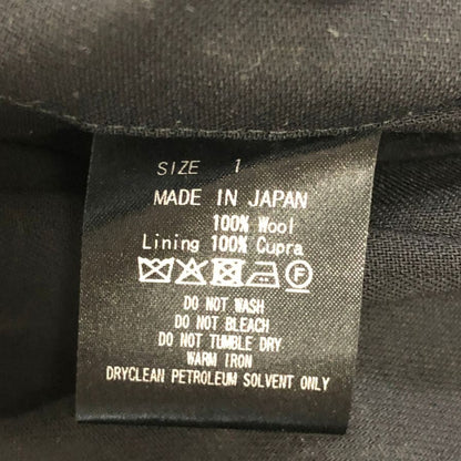 マーカウェア ダブルプリーテッド オーガニック ウール ライト サージ 26SS A26A20PT02C ブラック メンズ サイズ1 MARKAWARE 【AFB3】