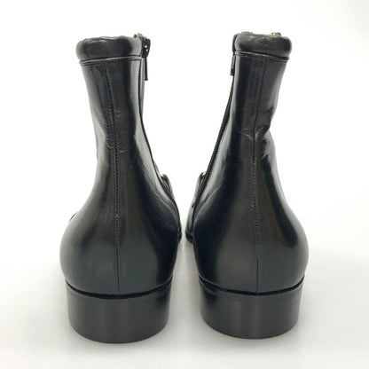 ネッツーノ レザーブーツ ビット ブラック メンズ サイズ8 nettuno 約26.5cm【AFC40】