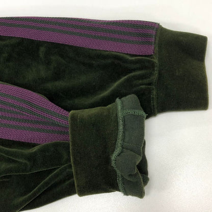 極美品◆ニードルス 21AW トラックジャケット ベロア グリーン×パープル メンズ サイズL J0227 Needles 【AFB3】