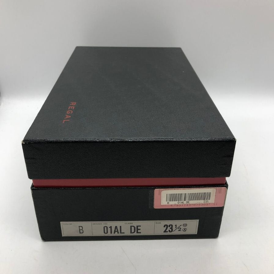 マスターリーガル  レザーシューズ ストレートチップ カーフ 01AL ブラック サイズ23.5 The MASTER REGAL 約23.5cm【AFD13】