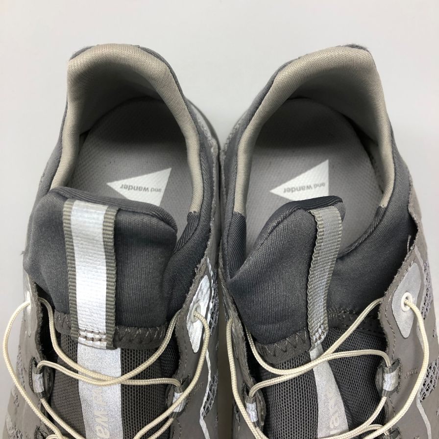 サロモン アンドワンダーコラボ スニーカー reflective mesh sneaker  グレー サイズ27cm メンズ SAROMON 約27.0cm【AFD12】