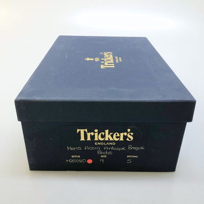 トリッカーズ カントリーブーツ モールトン M2508 ベージュ UK9 メンズ Tricker’s ブーツ 約27.5cm【LA】【中古】