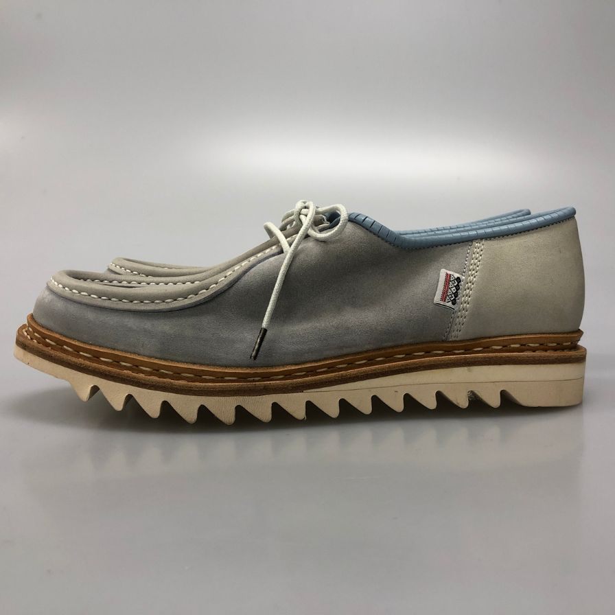 アトリエ エシュン モカシンシューズ ヌバック シャークソール ブルー メンズ サイズ8 ATELIERS HESCHUNG 約26.5cm【AFD13】