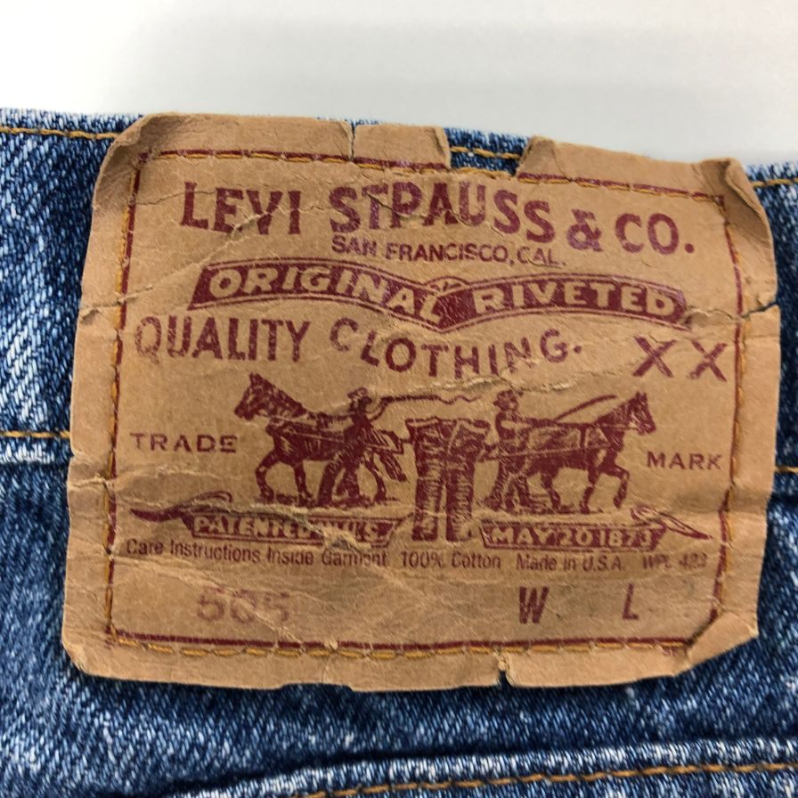 リーバイス デニム505 90S ボタン裏532 USA製 インディゴ メンズ W34 L32 LEVI’S 【AFB44】