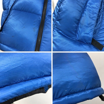 中古◆ノースフェイス ND91309 ヌプシ ダウンベスト メンズ サイズS ブルー ブラック THE NORTH FACE 【AFA22】
