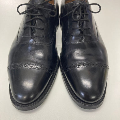 ロイドフットウェア レザーシューズ パンチドキャップトゥ  ブラック カーフ サイズUK7E メンズ Lloyd Footwea 約25.0cm【AFC53】