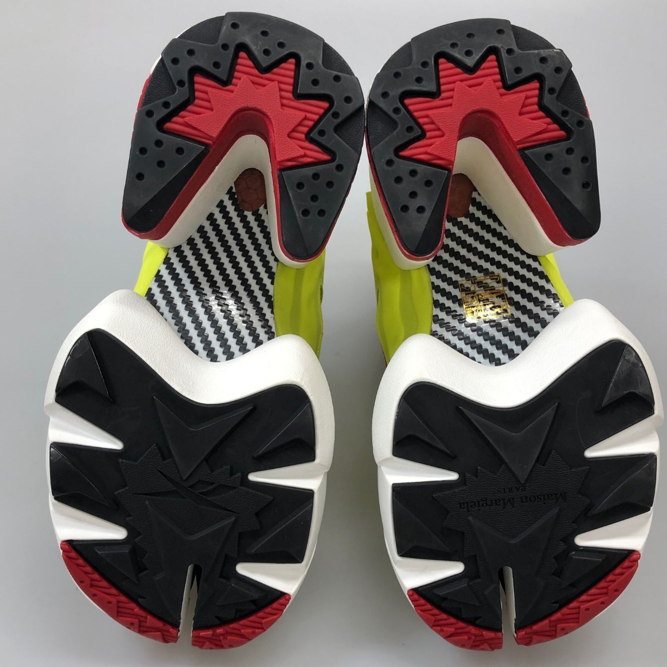 メゾンマルジェラ リーボック スニーカー Tabi Instapump Fury Hi S34WU0023 イエロー系 レディース サイズ35 Maison Margiela Reebok 約21.5cm【AFD12】