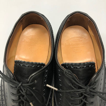 フット ザ コーチャー レザーシューズ ウイングチップ ブラック サイズ8 メンズ FOOT THE COACHER 約26.0cm【AFC41】