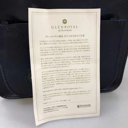 グレンロイヤル ショルダーバッグ サッチェル 9インチ ブライドルレザー ネイビー GLENROYAL SATCHEL BAG 9INCH【AFE9】