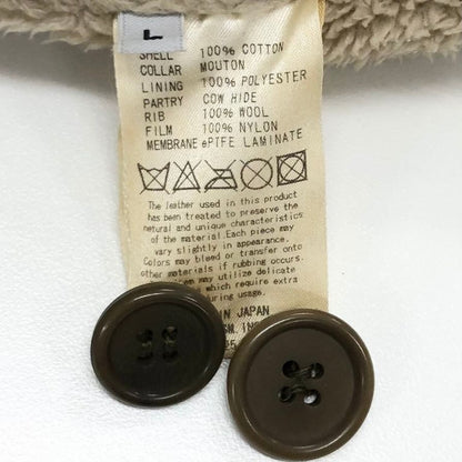 中古◆ヴィズヴィム ビズビム デッキハンドジャケット 襟ムートン 裏地ボア メンズ カーキ サイズM visvim 【AFA4】