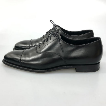 クロケット&ジョーンズ オードリー レザーシューズ 29447 ストレートチップ サイズ7.5D メンズ ブラックカーフ CROCKETT&JONES AUDLEY ビジネスシューズ 約26.0cm【LA】【中古】