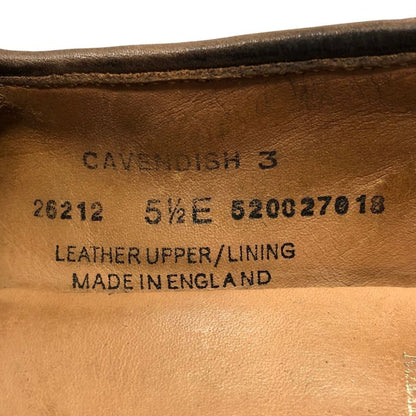 クロケット&ジョーンズ レザーシューズ タッセル ローファー キャベンディッシュ3 スエード メンズ ブラウン サイズUK5.5E CROCKETT&JONES CAVENDISH3 約24.5cm【AFC30】