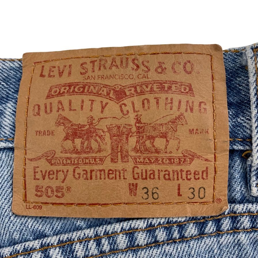 リーバイス デニムパンツ 505 90年代 USA製 ボタン裏110M インディゴ メンズ サイズ W36 L30 LEVI’S 【AFB33】