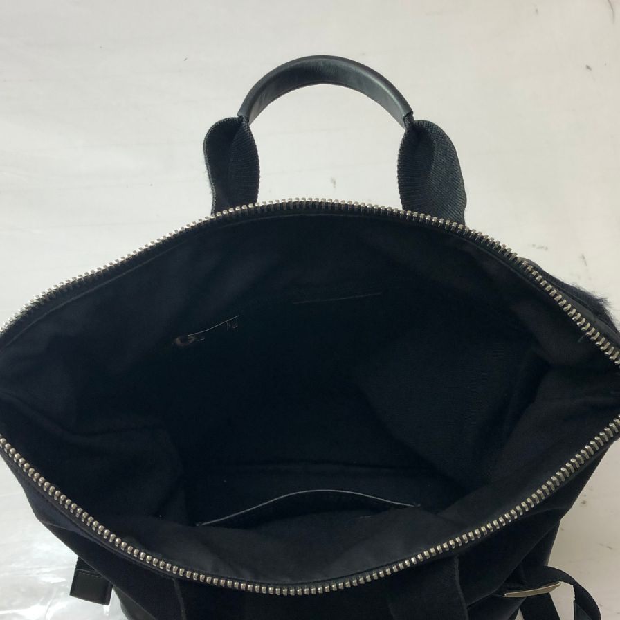 サンローランパリ リビングトン キャンバス×レザー バックパック 484172 ブラック SAINT LAURENT PARIS【AFE5】