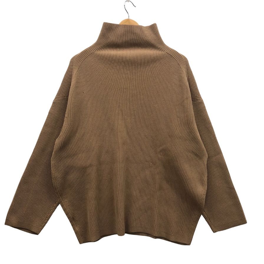 美品◆エストネーション ハイネックリブニット レディース サイズF ブラウン ESTNATION 【AFB2】
