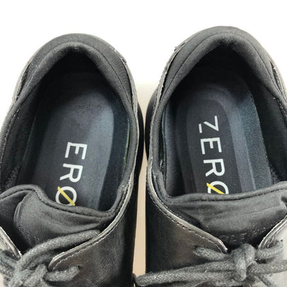 コールハーン レザースニーカー ゼログランド C23832 レーザーウィング メンズ ブラック サイズ9.5 COLE HAAN 約27.0cm【AFC49】