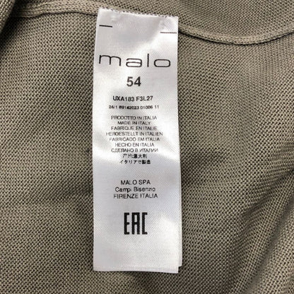 美品◆マーロ コットン 半袖 ニット トップス イタリア製 メンズ ザイズ52 グレー系 malo 【AFB46】