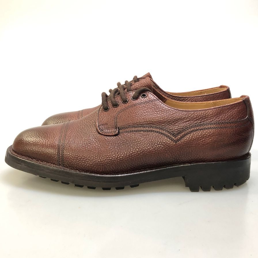 ジョセフチーニー ケンゴン2 ベルツショーン ダービーシューズ グレインカーフ ブラウン サイズ8.5 Joseph Cheaney ビジネスシューズ 約27.0cm【LA】【中古】
