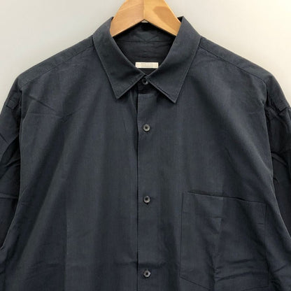 極美品◆コモリ 長袖シャツ ネイビー メンズ サイズ3 C03-02001 COMOLI 【AFB18】
