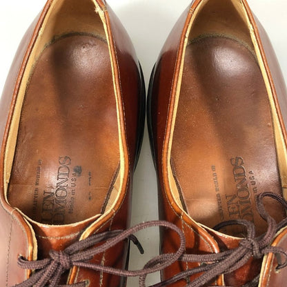 アレンエドモンズ レザーシューズ キャップトゥ 24774 ガラスレザー ブラウン メンズ サイズ US9C ALLEN EDMONDS 約27.0cm【PTM5】