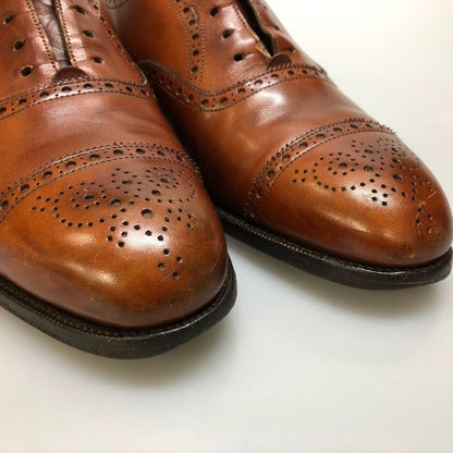 ロイドフットウェア セミブローグ カーフ 14284 ブラウン サイズUK7.5E 202ラスト Lloyd Footwear 約26.0cm【AFC41-2】