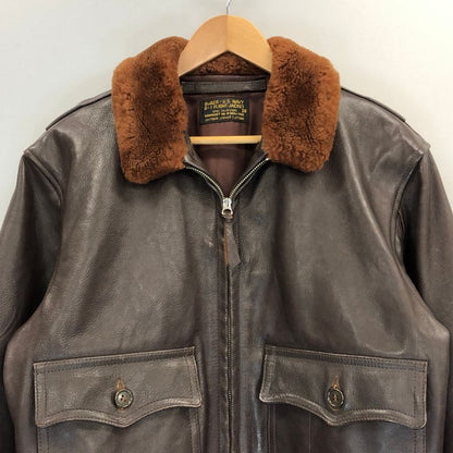 美品◆イーストマン G-1フライトジャケット レザー ブラウン サイズ38 55J14 EASTMAN 【AFG1】