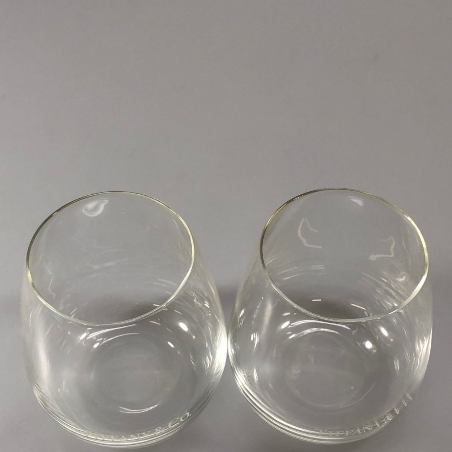 ティファニー クリスタルタンブラー ペアグラス 2客セット TIFFANY&Co【AFI28】【中古】