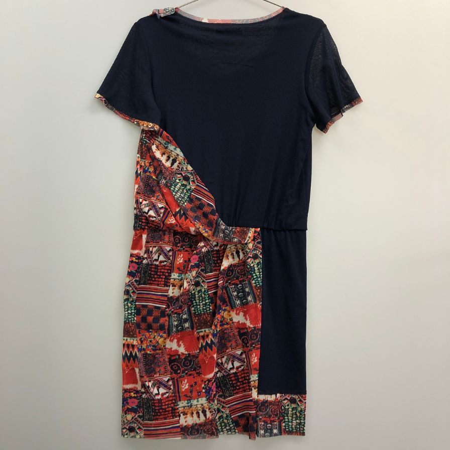 美品◆ヴィヴィアンタム 半袖ワンピース 総柄 レディース サイズ1 VIVIENNE TAM 【AFB6】