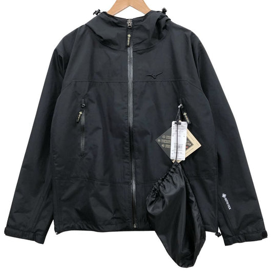 極美品◆ミズノ レインジャケット ゴアテックス ブラック メンズ サイズS B2JEAW1009 MIZUNO 【AFB8】