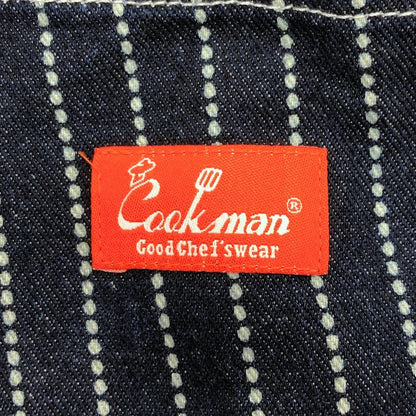 クックマン コットンイージーパンツ ストライプ柄 インディゴブルー サイズM メンズ Cookman 【AFB35】