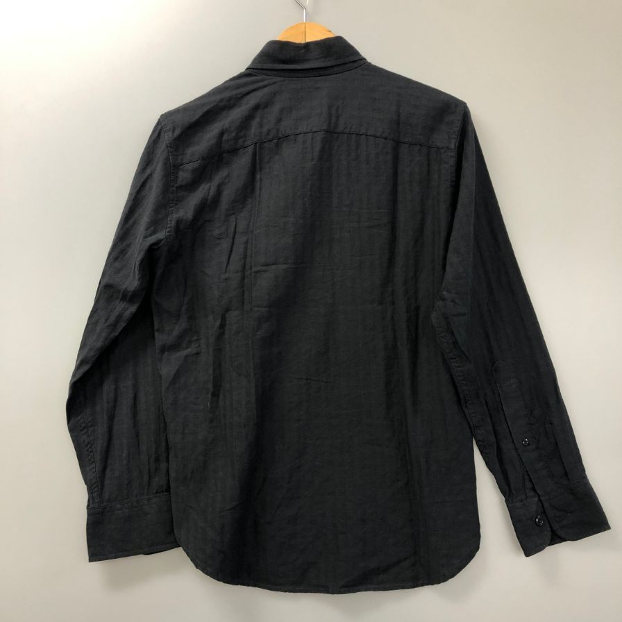 極美品◆アバクロンビー&フィッチ 長袖シャツ コットン ブラック メンズ サイズXS Abercrombie&Fitch 【AFB26】