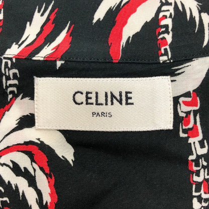 美品◆セリーヌ 23SS 開襟シャツ 半袖 総柄 メンズ サイズ41 2C946727T CELINE 【AFB27】