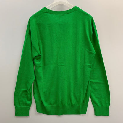 未使用◆キャッシュ＆バルバ カーディガン ウーステッドカシミヤ 150 グリーン メンズ サイズ2 IMWSW002 Cash&Barba 【AFB27】
