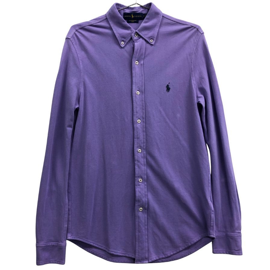 美品◆ポロラルフローレン 長袖シャツ パープル メンズ サイズS POLO RALPHLAUREN 【AFB46】