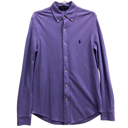 美品◆ポロラルフローレン 長袖シャツ パープル メンズ サイズS POLO RALPHLAUREN 【AFB46】