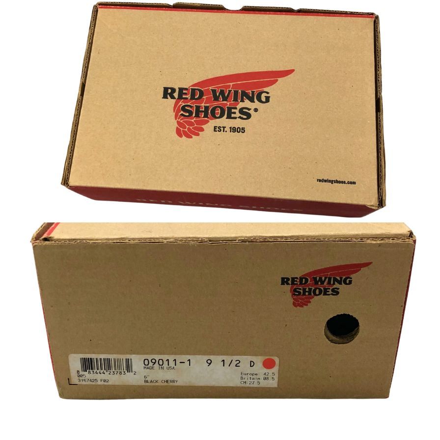 レッドウィング ブーツ 9011  ベックマン USA製 ブラックチェリー サイズ27.5  メンズ REDWING 約27.5cm【AFD1】