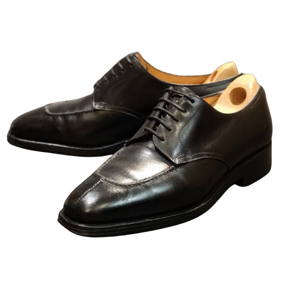 ジョンロブ レザーシューズ ボーダー Uチップ ブラック メンズ サイズUK6E 8896 JOHN LOBB BORDER ビジネスシューズ 約25.0cm【LA】【中古】