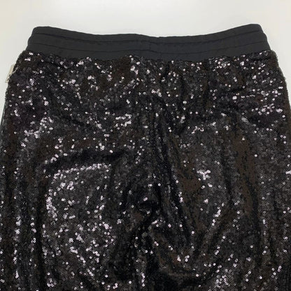 フィリッププレイン PROJECT-XYZ スパンコール スウェットパンツ レディース サイズM ブラック  PHILIPP PLEIN 【AFB20】