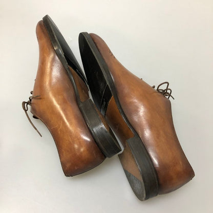 ベルルッティ レザーシューズ ホールカット 3744 メダリオン アシンメトリー カーフ ブラウン サイズUK6.5 メンズ Berluti 約25.5cm【AFC35】