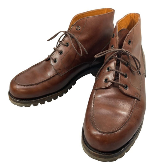 ジェイエムウエストン ブーツ 741-38 カーフ レザー 旧ロゴ ブラウン メンズ サイズ8D J.M.Weston ブーツ 約27.0cm【LA】【中古】