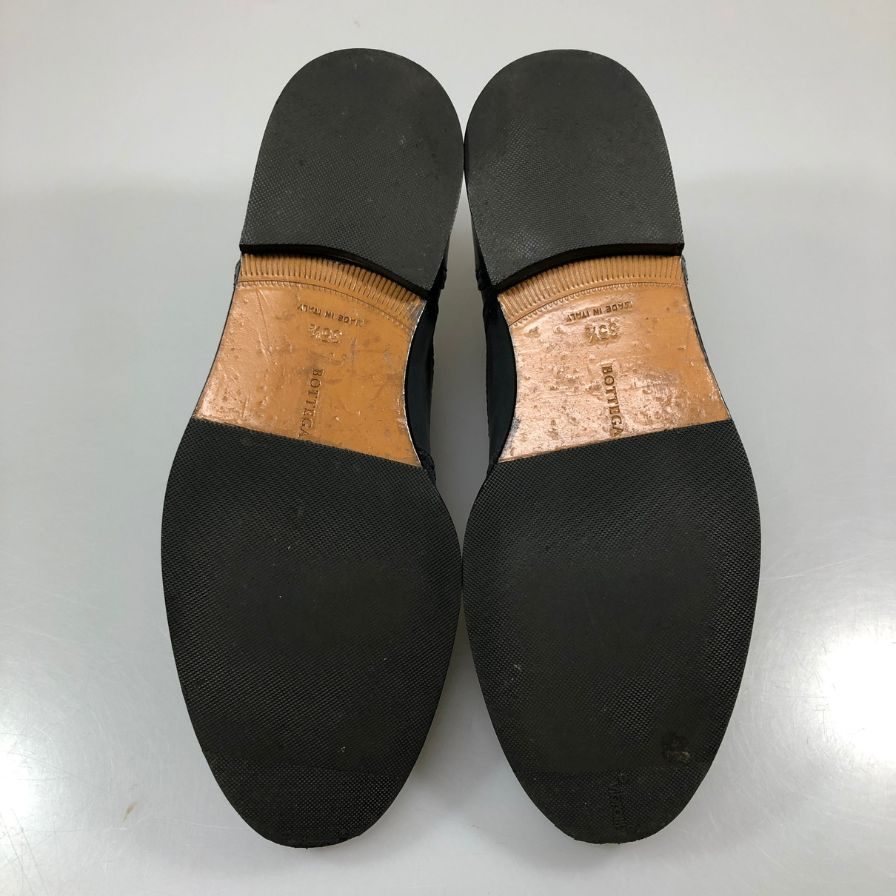 ボッテガ ヴェネタ レザーシューズ ウィングチップ グレー系 レディース サイズ35.5 BOTTEGA VENETA 約22.5cm【AFC41】