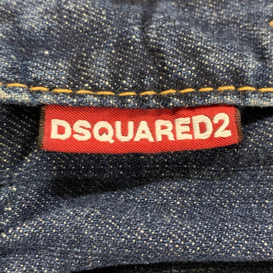 ディースクエアード デニムパンツ Big Dean's brother jean エイジング加工 コットン ポリウレタン サイズ40 レディース ブルー DSQUARED2 【AFB20】