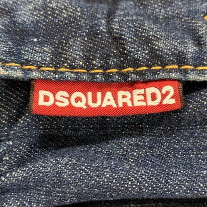 ディースクエアード デニムパンツ Big Dean's brother jean エイジング加工 コットン ポリウレタン サイズ40 レディース ブルー DSQUARED2 【AFB20】
