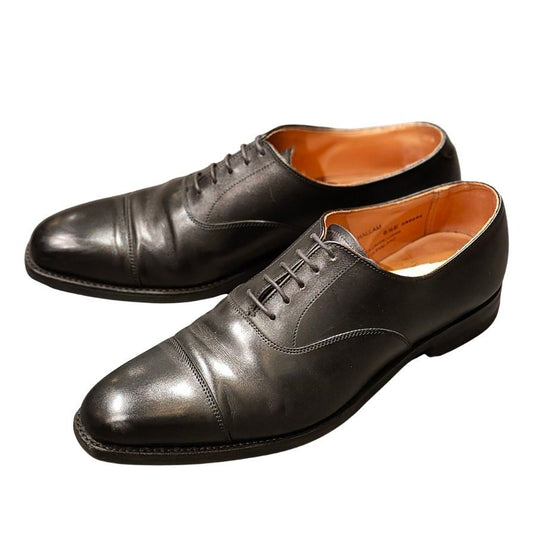 クロケット&ジョーンズ スレザーシューズ トレートチップ ハラム サイズUK6.5E ブラック CROCKETT&JONES ビジネスシューズ 約25.0cm【LA】【中古】