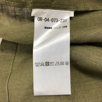 極美品◆オリアン 半袖シャツ カーキ メンズ サイズL ORIAN 【AFB37】