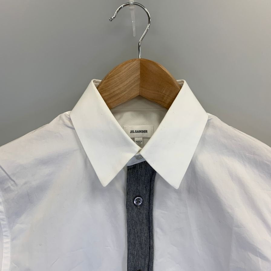 美品◆ジルサンダー 長袖シャツ ホワイト メンズ サイズ37 JIL SANDER 【AFB34】