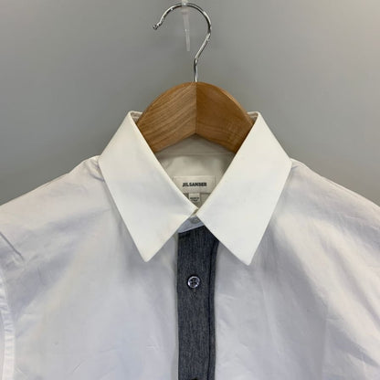 美品◆ジルサンダー 長袖シャツ ホワイト メンズ サイズ37 JIL SANDER 【AFB34】
