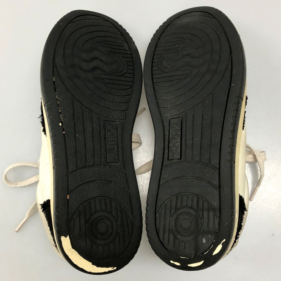 オートリー レザー ローカット スニーカー メンズ サイズ40 ホワイト系 AUTRY 約25.0cm【AFC36】